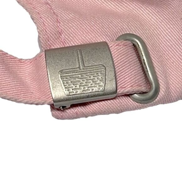 Longaberger Hat Pink Ball Cap VINTAGE Pink Logo Stripes Adjustable Cotton - Picture 5 of 7